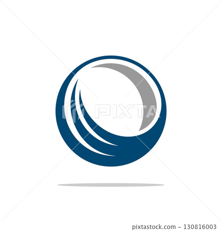 Circle with Swoosh Logo Template Illustration Design. Vector EPS 10. Circle with Swoosh Logo Template Illustration Design. Vector EPS 10. 130816003