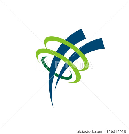 Ring and Swoosh Logo Template Illustration Design. Vector EPS 10. Ring and Swoosh Logo Template Illustration Design. Vector EPS 10. 130816018