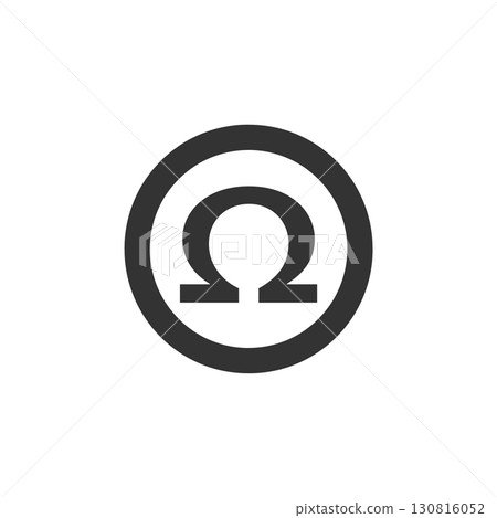 Omega Sign Logo Template Illustration Design. Vector EPS 10. Omega Sign Logo Template Illustration Design. Vector EPS 10. 130816052