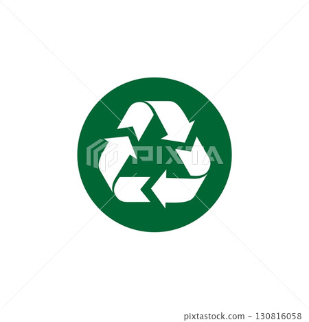 Recycle Icon Vector Logo Template Illustration Design. Vector EPS 10. Recycle Icon Vector Logo Template Illustration Design. Vector EPS 10. 130816058