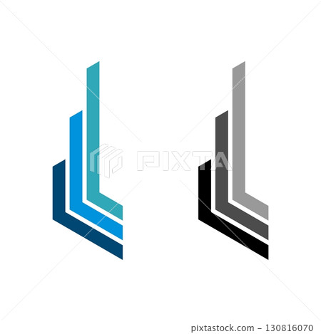 Stock Exchange Stick Line Logo Template Illustration Design. Vector EPS 10. Stock Exchange Stick Line Logo Template Illustration Design. Vector EPS 10. 130816070