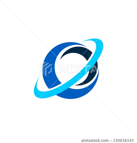 Blue Planet Orbit Logo Template Illustration Design. Vector EPS 10. Blue Planet Orbit Logo Template Illustration Design. Vector EPS 10. 130816143
