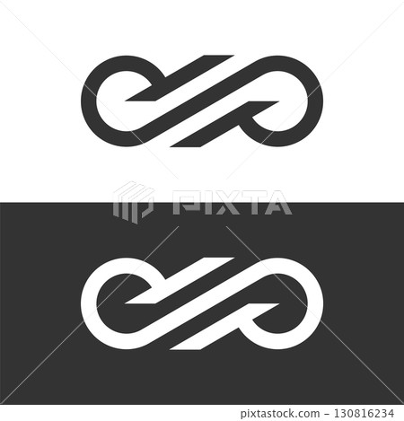 Ornamental Infinity Logo Template Illustration Design. Vector EPS 10. Ornamental Infinity Logo Template Illustration Design. Vector EPS 10. 130816234