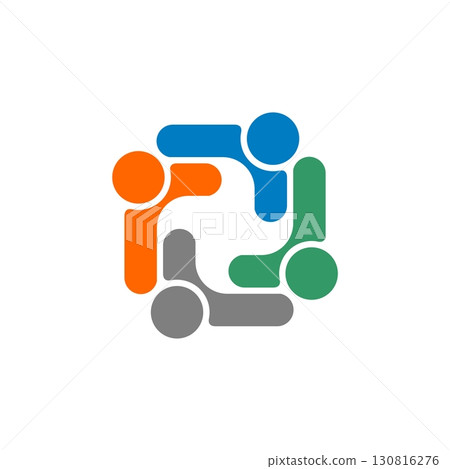 Human Care and Teamwork Logo Template Illustration Design. Vector EPS 10. 130816276