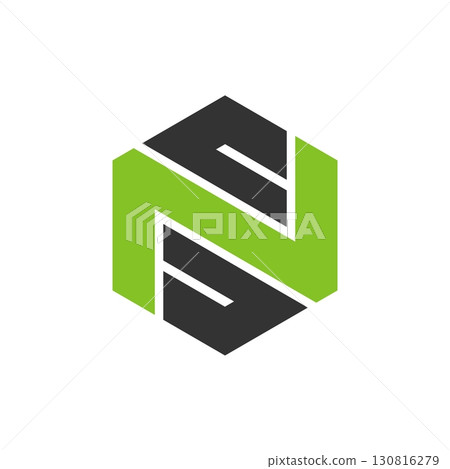 Letter N Hexagonal Logo Template Illustration Design. Vector EPS 10. Letter N Hexagonal Logo Template Illustration Design. Vector EPS 10. 130816279