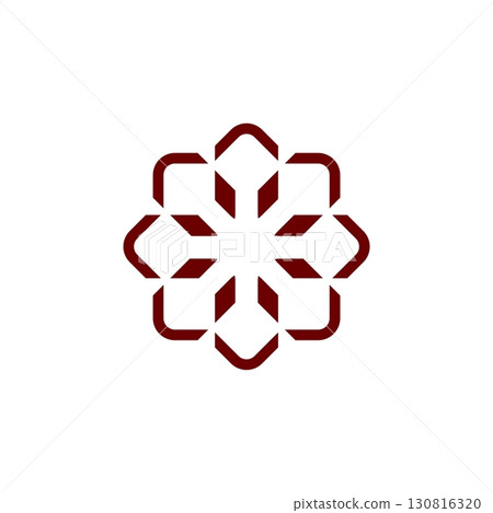 Flower Pattern Ornamental Logo Template Illustration Design. Vector EPS 10. Flower Pattern Ornamental Logo Template Illustration Design. Vector EPS 10. 130816320
