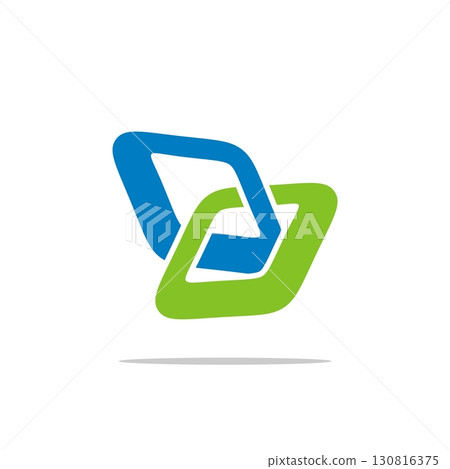 Green Blue Chain Logo Template Illustration Design. Vector EPS 10. Green Blue Chain Logo Template Illustration Design. Vector EPS 10. 130816375
