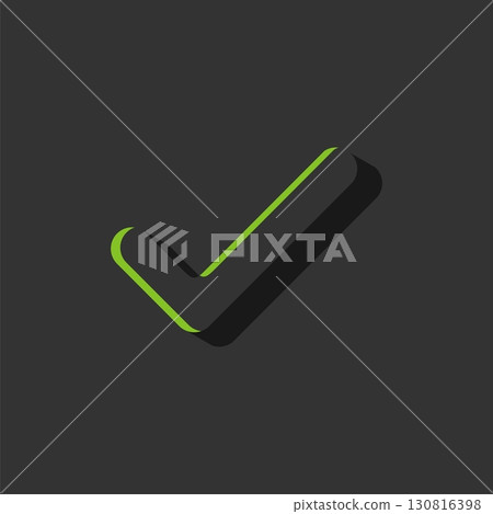 Green Check Mark Logo Template Illustration Design. Vector EPS 10. 130816398