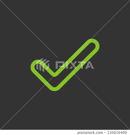 Green Check Mark Logo Template Illustration Design. Vector EPS 10. Green Check Mark Logo Template Illustration Design. Vector EPS 10. 130816400