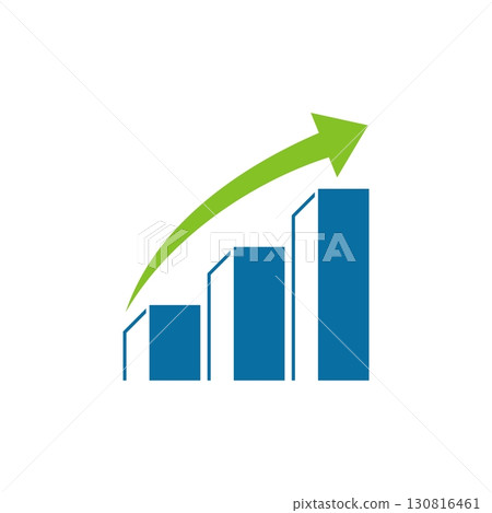 Stock Exchange Finance Logo Template Illustration Design. Vector EPS 10. 130816461