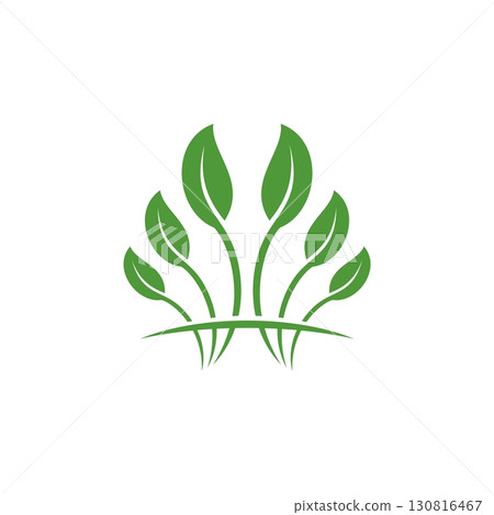 Green Leaves Logo Template Illustration Design. Vector EPS 10. Green Leaves Logo Template Illustration Design. Vector EPS 10. 130816467