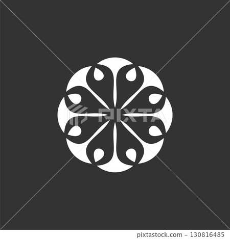 Ornamental Flower Logo Template Illustration Design. Vector EPS 10. Ornamental Flower Logo Template Illustration Design. Vector EPS 10. 130816485