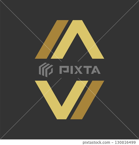 A V Letter Logo Template Illustration Design. Vector EPS 10. 130816499