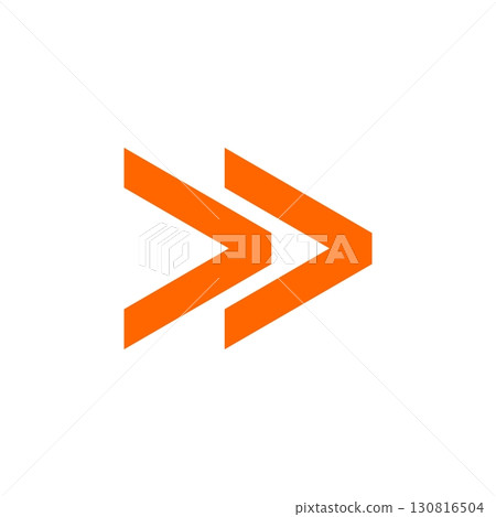 Forward Arrow Logo Template Illustration Design. Vector EPS 10. Forward Arrow Logo Template Illustration Design. Vector EPS 10. 130816504