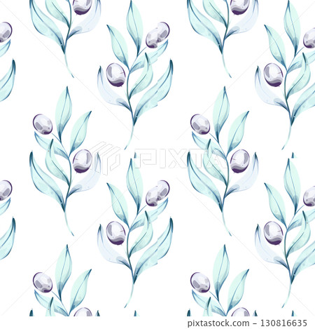 Olives and olive oil seamless pattern background wallpaper inspired by Italian cuisine and nature showcasing the beauty of nutritious food Olives and olive oil seamless pattern background wallpaper inspired by Italian cuisine and nature showcasing the beauty of nutritious food 130816635