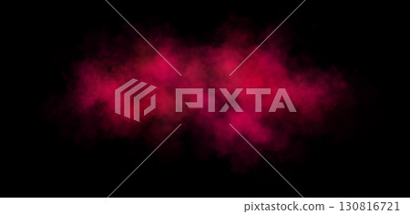 Vibrant magenta purple smoke cloud on transparent background perfect for abstract mockup designs or template use 130816721