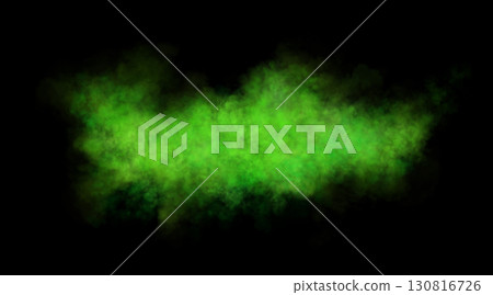 Green smoke cloud with soft texture and transparency effect isolated on alpha background for design use Green smoke cloud with soft texture and transparency effect isolated on alpha background for design use 130816726