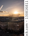 從老字號百貨公司眺望巴黎的黃昏景色 130816811