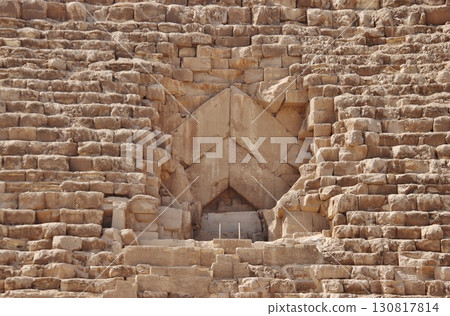 The main entrance to the Pyramid of Khufu (Giza) 130817814