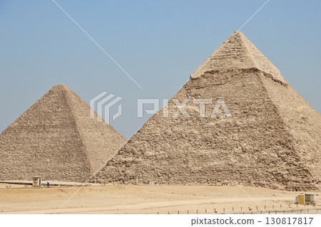 Pyramids of Khufu and Khafre (Giza) Pyramids of Khufu and Khafre (Giza) 130817817