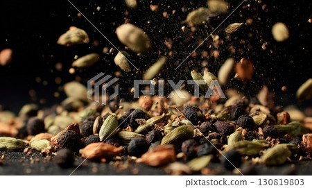 young green cloves on a dark background 130819803