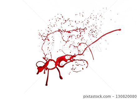 Red paint splash isolated on a white background. Red paint splash isolated on a white background. 130820080