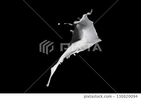 White paint splash isolated on black background. White paint splash isolated on black background. 130820094