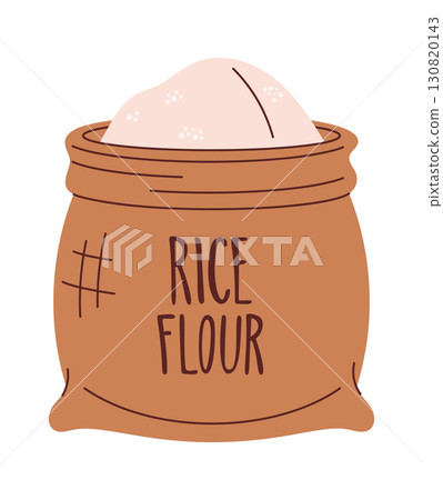 Rice burlap sack hand drawn 130820143