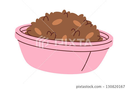 Brown rice bowl hand drawn Brown rice bowl hand drawn 130820167