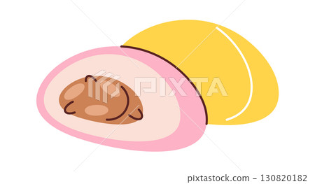Stuffed rice patties hand drawn Stuffed rice patties hand drawn 130820182