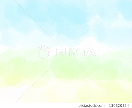 藍綠色漸層水彩抽象的背景紋理素材 130820324