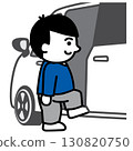 Getting in the car | Mobility action card and visual support icon (Get in the car) 130820750