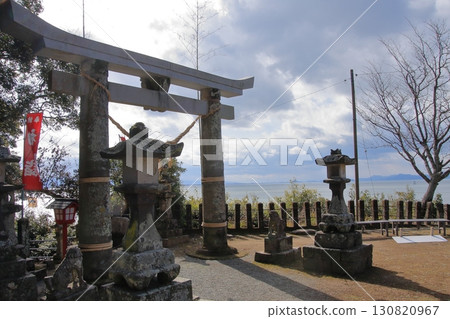 Nagao Shrine, Kumamoto Prefecture, with its floating torii gate 130820967