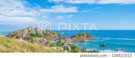 "Aomori Prefecture" Tanesashi Coast dyed in autumn colors, Hachinohe City 130821013