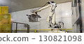 Robotic Arms at Modern Factory. 130821098