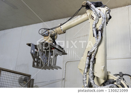 Robotic Arms at Modern Factory. 130821099