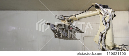 Robotic Arms at Modern Factory. 130821100