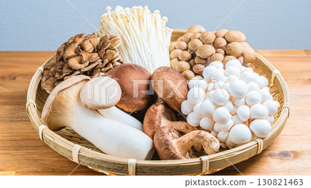 Assorted mushrooms 130821463