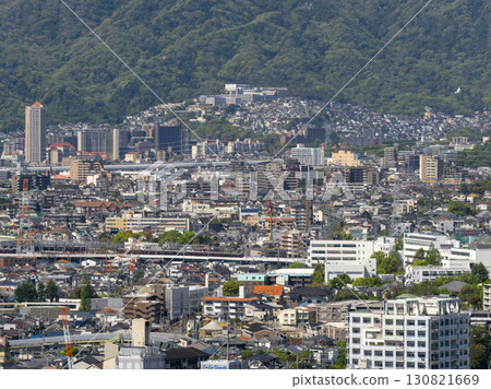 Cityscape seen from high ground Cityscape seen from high ground 130821669