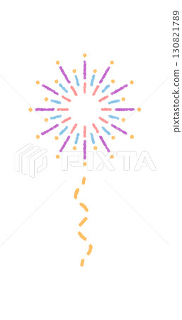 Crayon firework burst pattern with festive sparkle. Star and magic circle element for celebration theme in playful colorful style. Express joy and burst of creative spark for any party or holiday Crayon firework burst pattern with festive sparkle. Star and magic circle element for celebration theme in playful colorful style. Express joy and burst of creative spark for any party or holiday 130821789