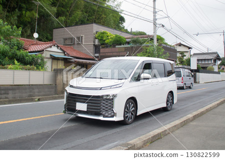 one box car minivan road driving 130822599