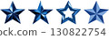 Set of blue stars 130822754