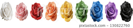 Colorful roses 130822760
