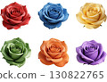 Various rose flowers 130822765