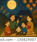 月亮與家人一起觀看 130824007
