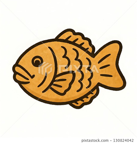 手繪鯛魚燒插圖圖標 130824042