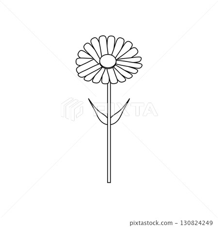 一朵花的簡單插圖 一朵花的簡單插圖 130824249