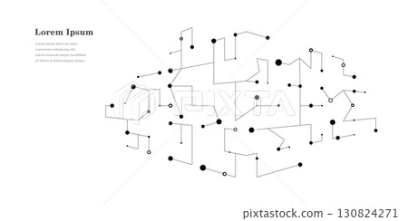 幾何抽象矩形電路科學背景透明 幾何抽象矩形電路科學背景透明 130824271