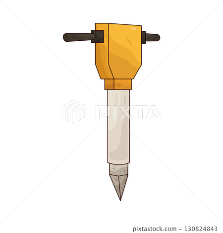 illustration of jackhammer 130824843