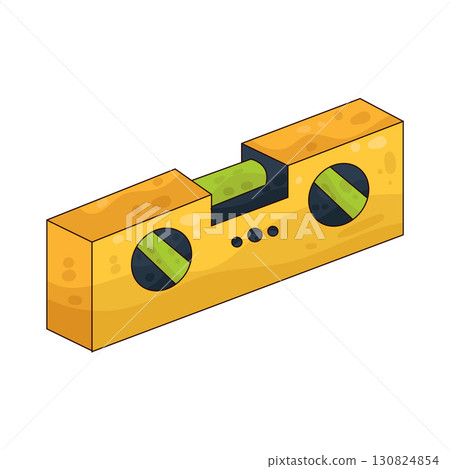 illustration of spirit level 130824854